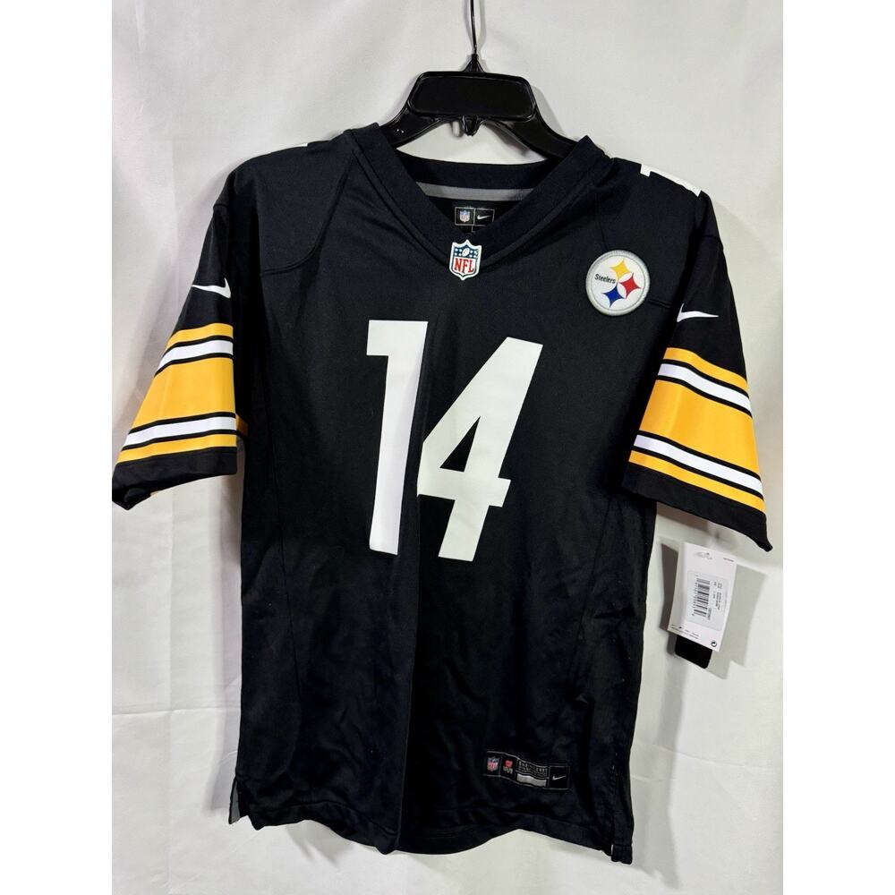 Nike Kids Pittsburgh Steelers Black & Yellow Football Jersey #14